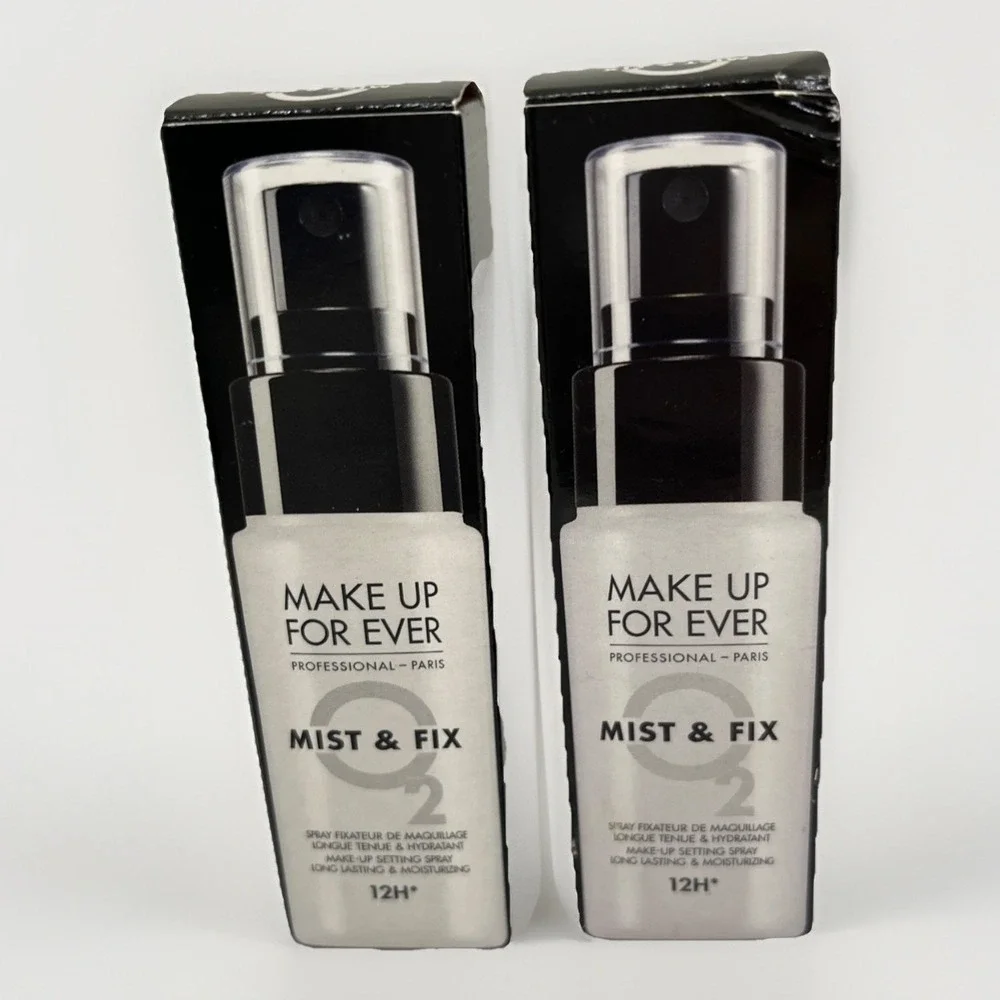 2x~Make Up For Ever~Mist & Fix 24H* Hydrating Setting Mist~30ml/1.01oz each~NIB~